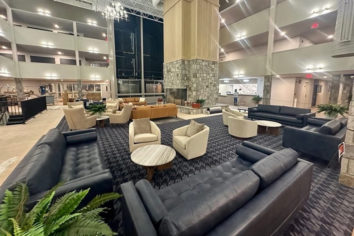 Lots of seating in our newly remodeled lobby