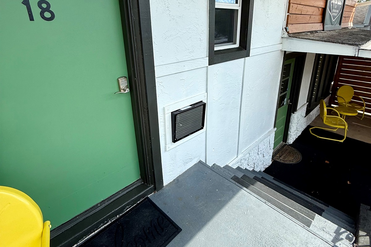 Steps up to your room.