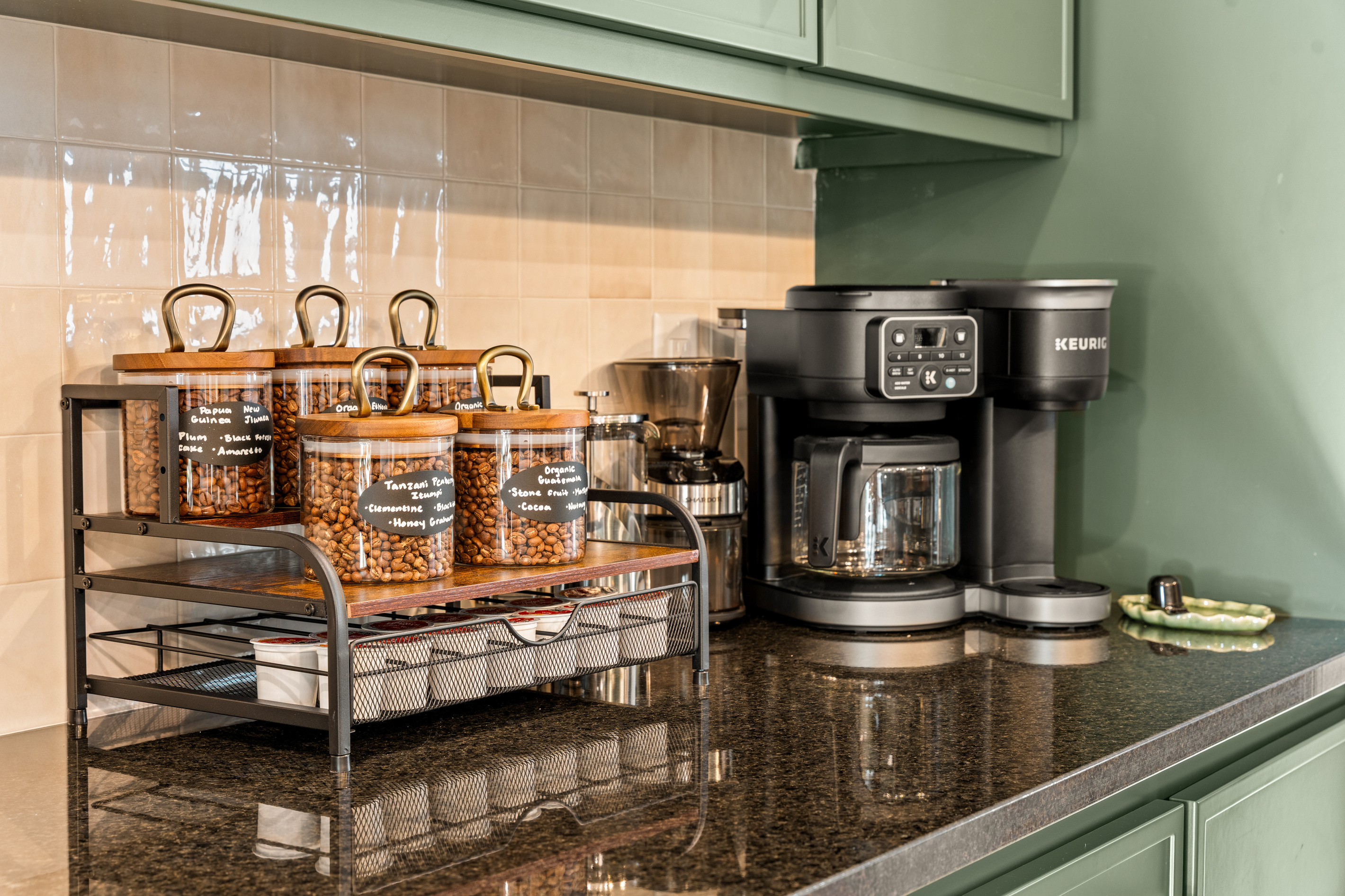Coffee station: Start your morning at the dedicated coffee station with multiple origin options.