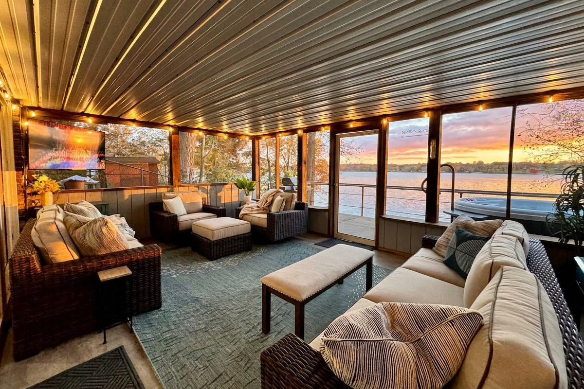 Screened | 50" TV | Lake Views