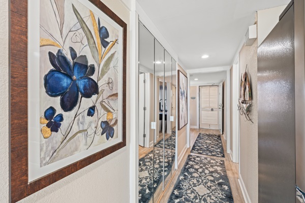 Hallway to the Kitchen and Living Room