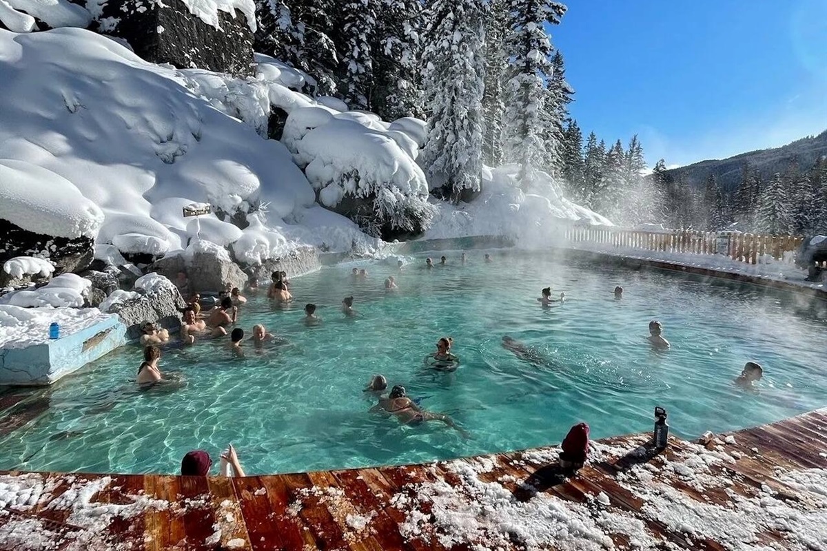 Granite hot spring in Jackson Hole Wyoming