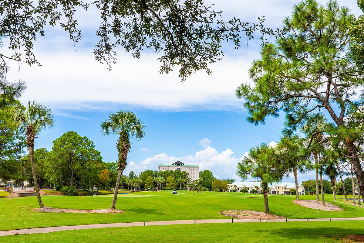 Enjoy a round of golf at any of the four championship golf courses.