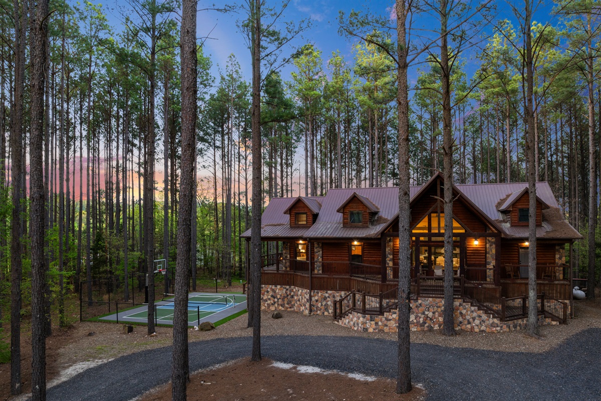 Capture the bes sunsets through the trees!