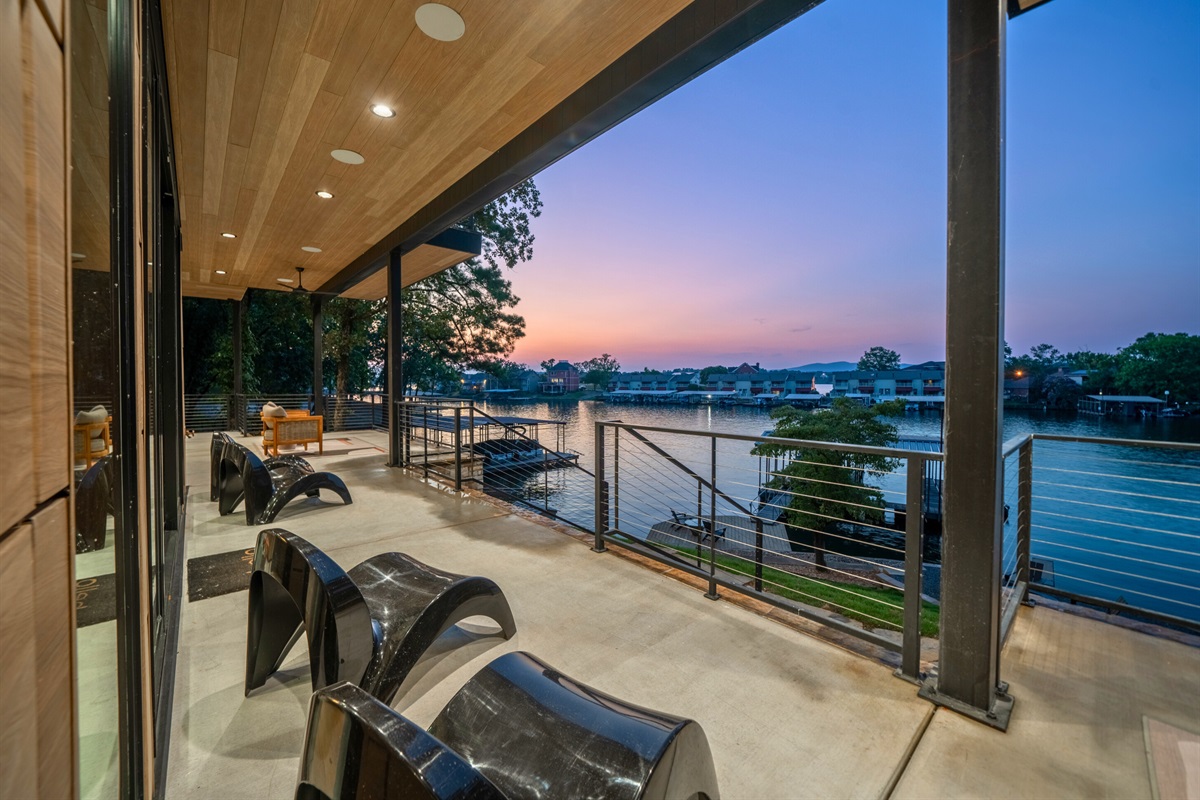 Enjoy your morning coffee or evening drinks with this serene waterfront backdrop, adding a touch of tranquility to your daily routine.