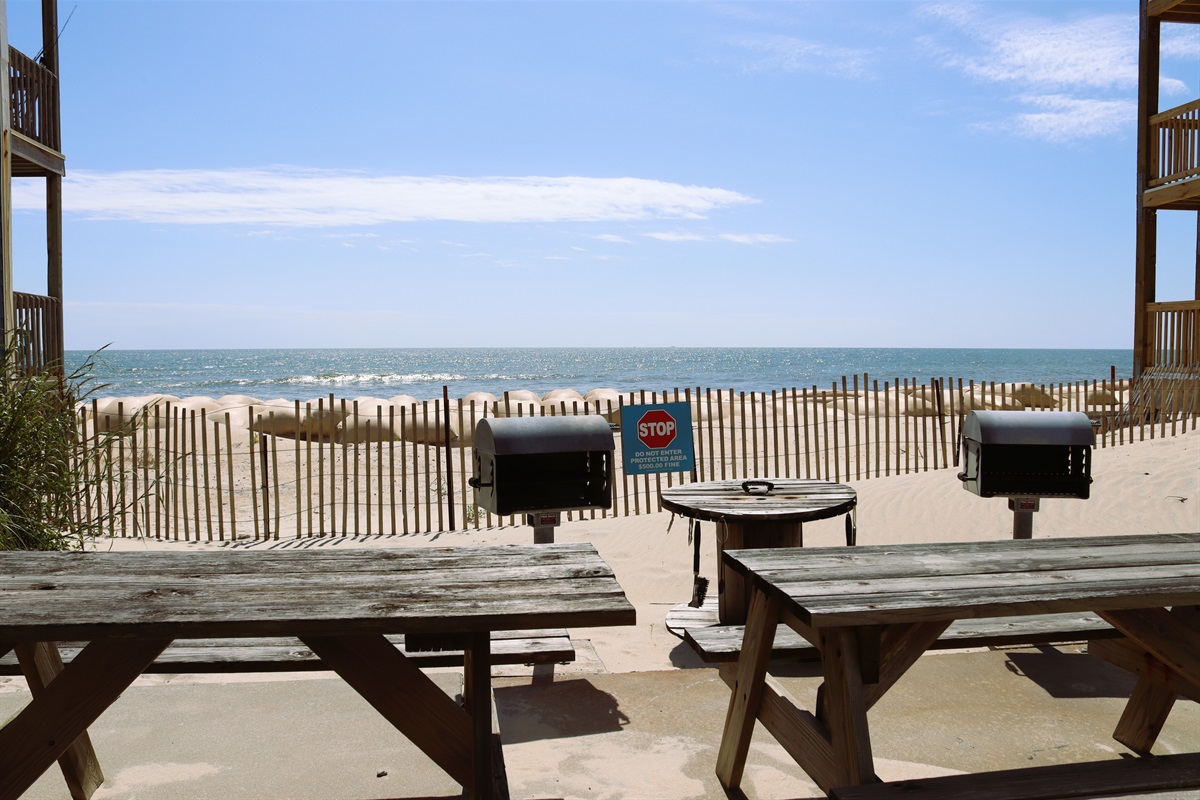 Community grilling area