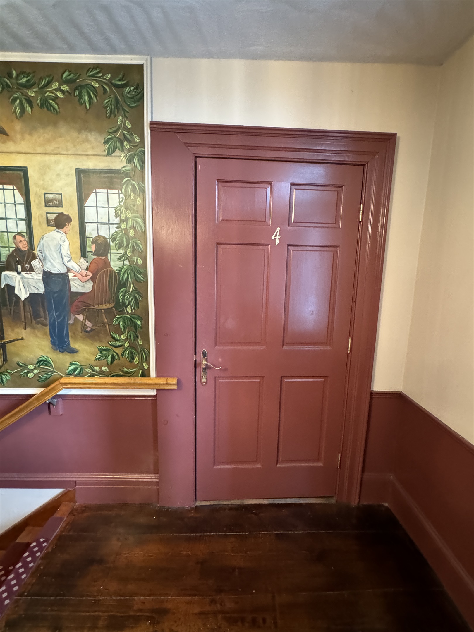 Guest room #4 interior entry, there is also an exterior entrance for room #4 only.