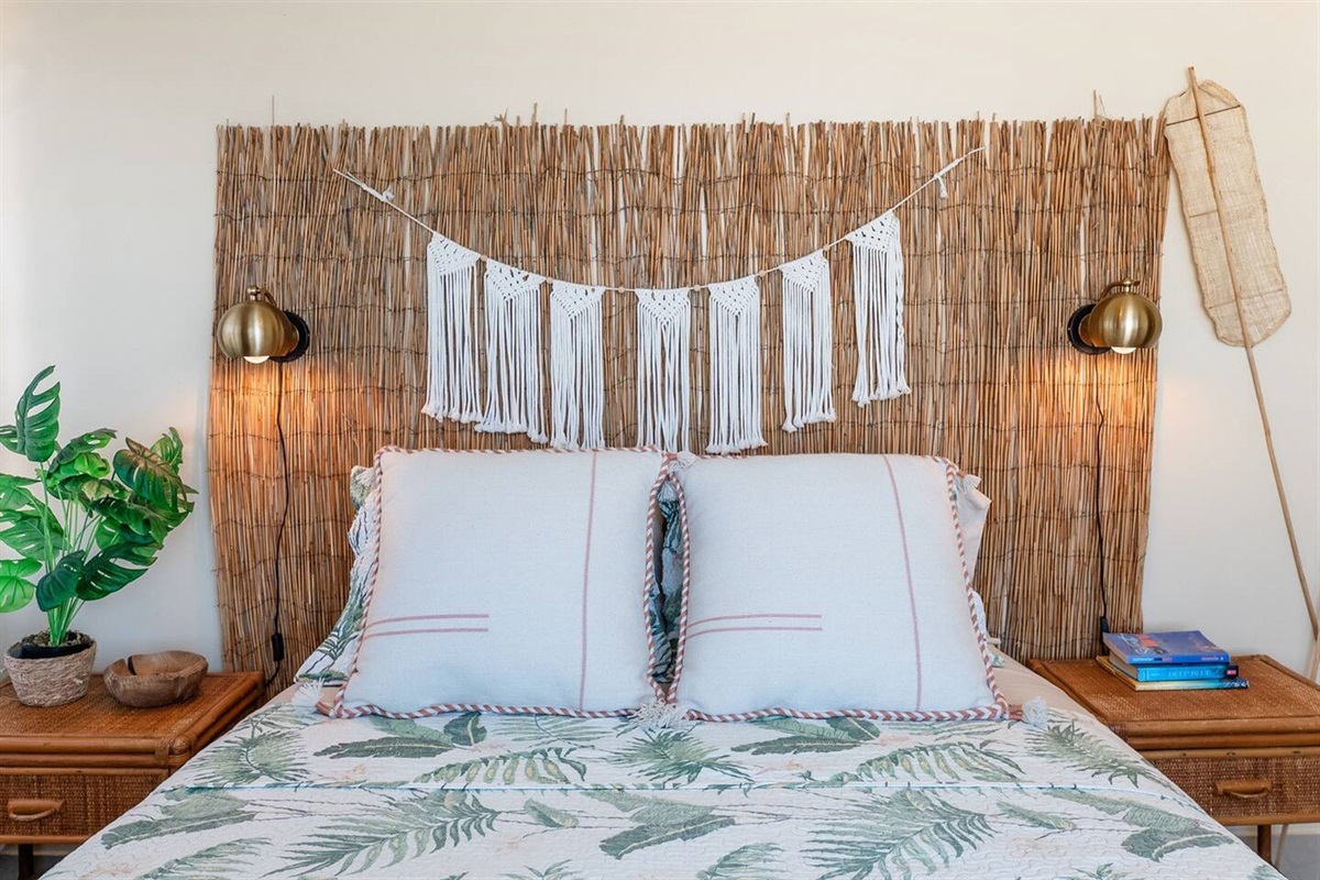 Stylish bedrooms with bohemian touches