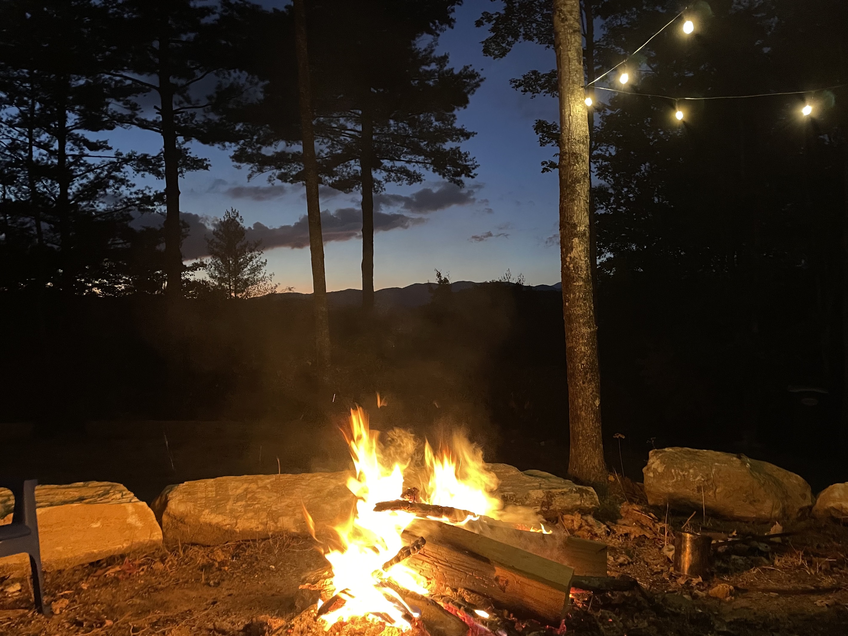 Perfect spot for a toasty fire at night