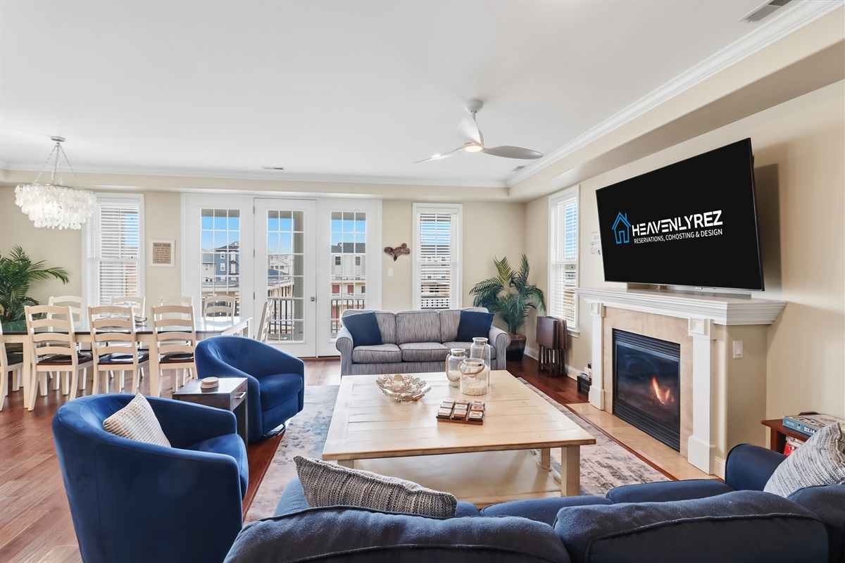 Spacious open-concept living 
