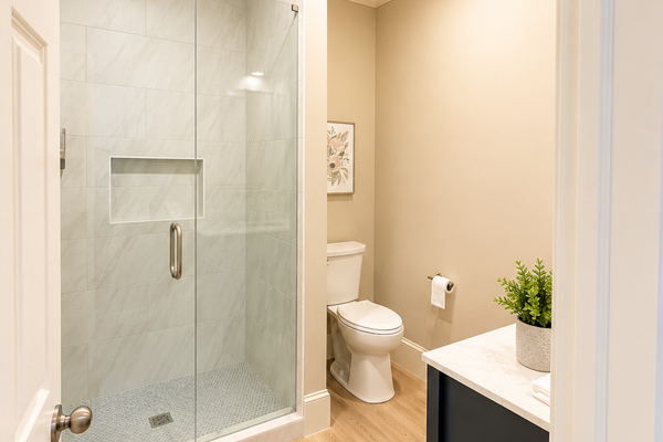 Terrace level primary bathroom