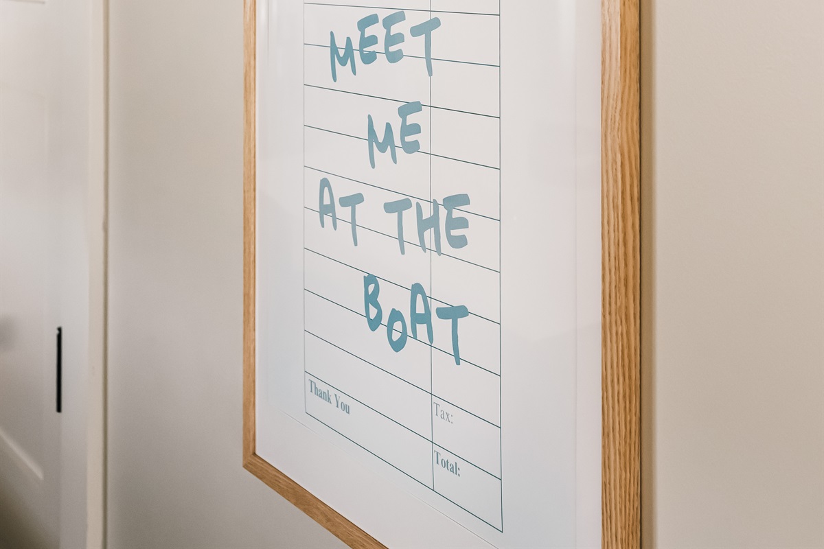 Meet me at the boat!