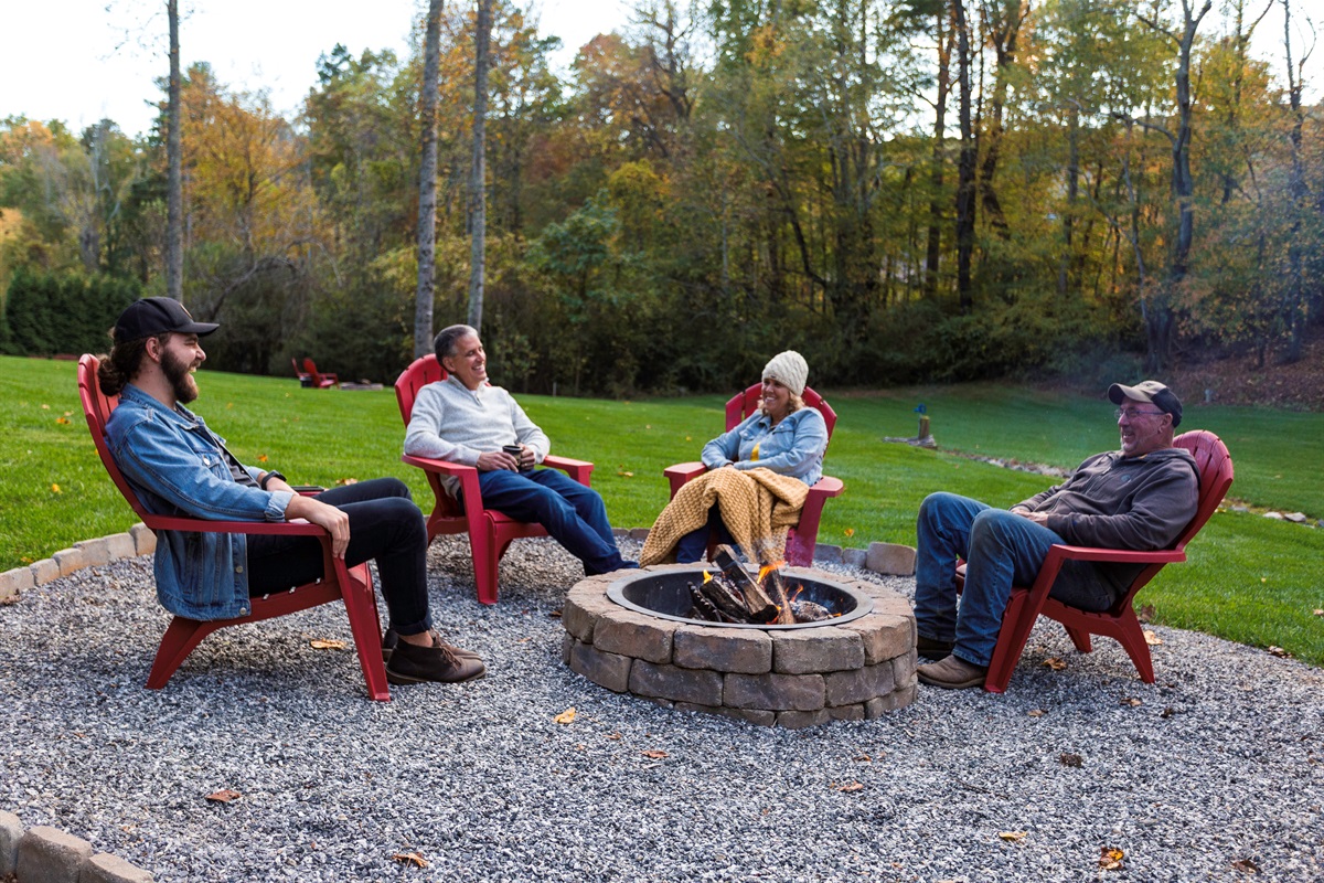 4 firepits on our 15 acre property