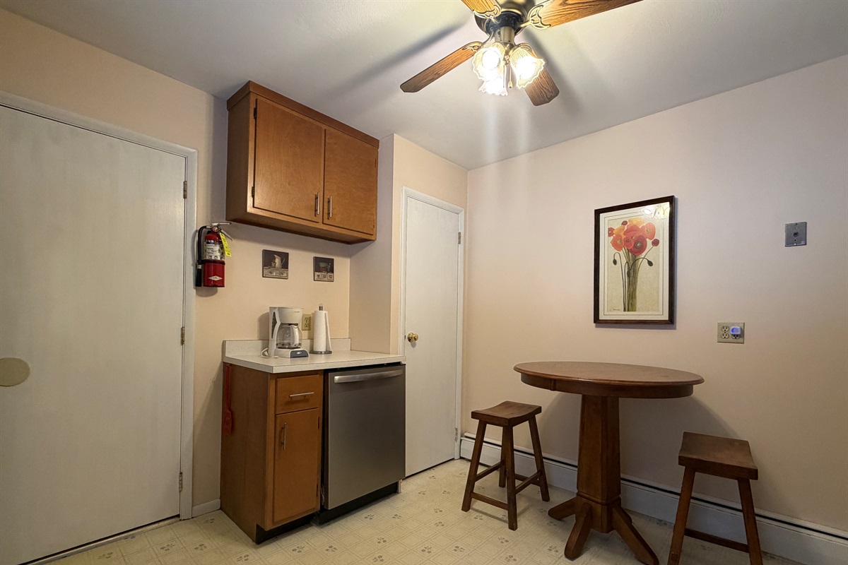 Breakfast nook in kitchen