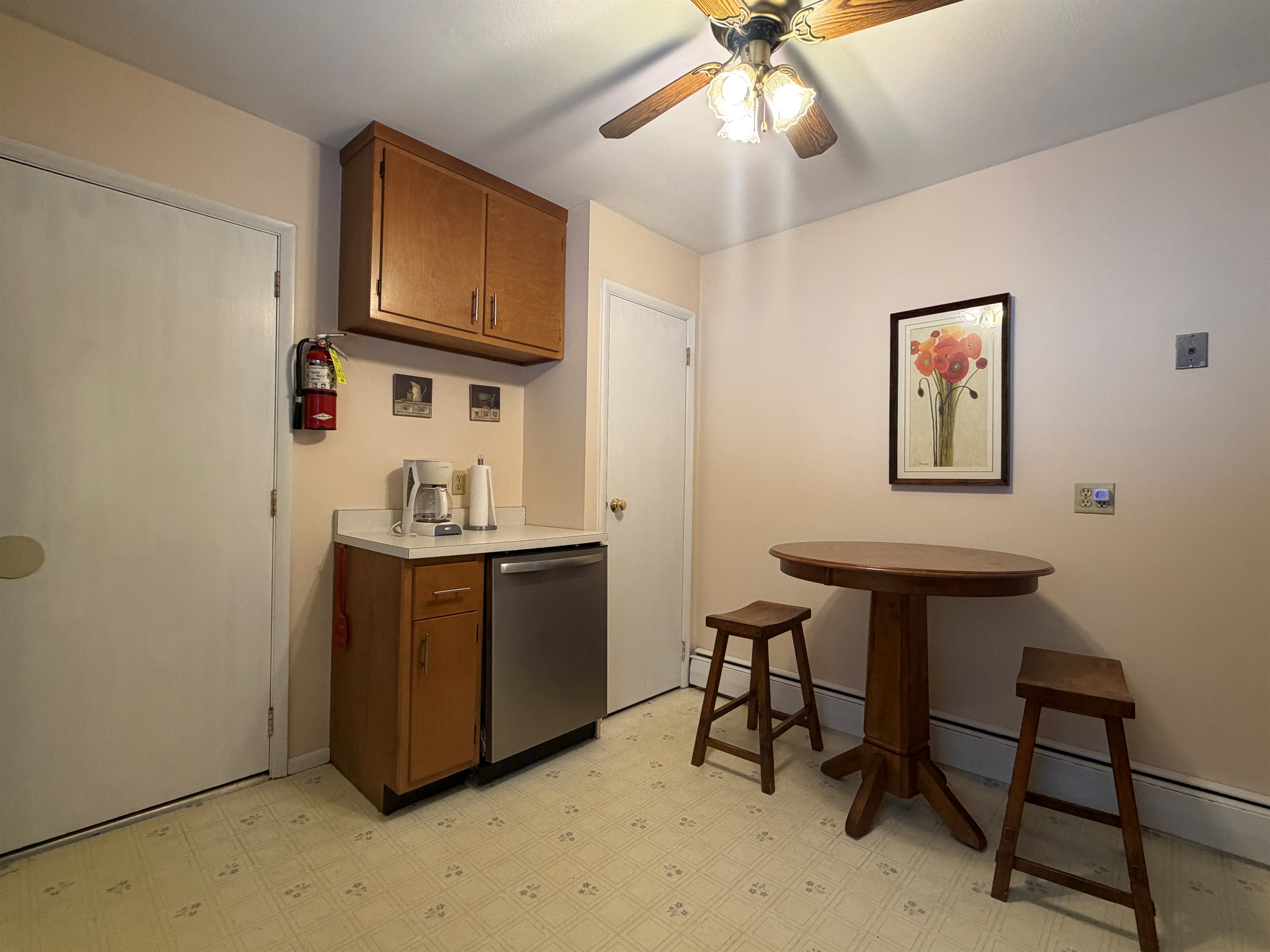 Breakfast nook in kitchen
