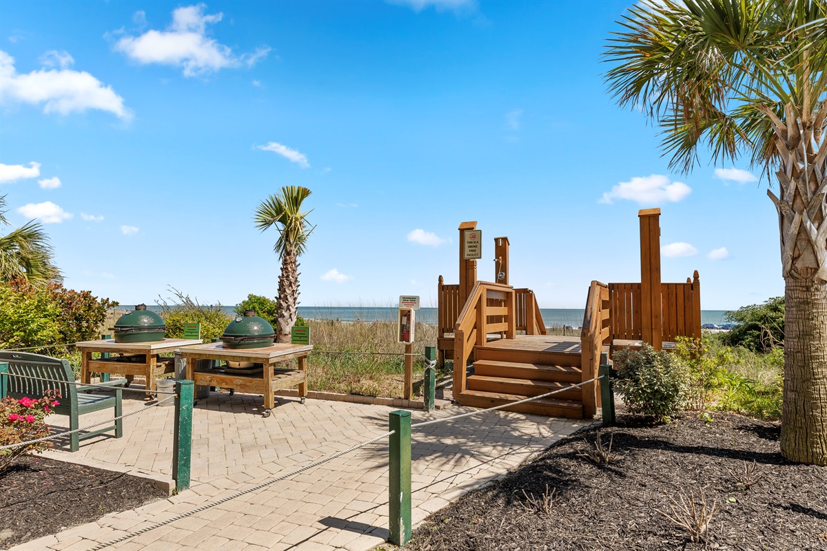 Grill Area-Green Egg Cooker