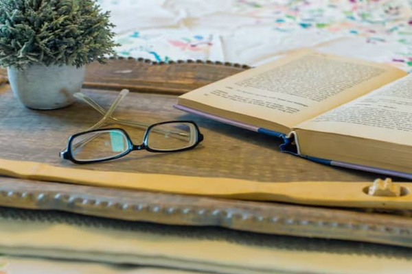 A quiet corner made for slowing down with a good book and a cup of tea.