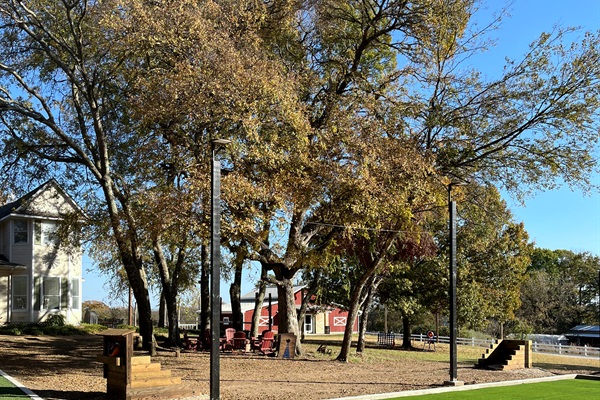 Court complex is close to the accommodations and Game Barn