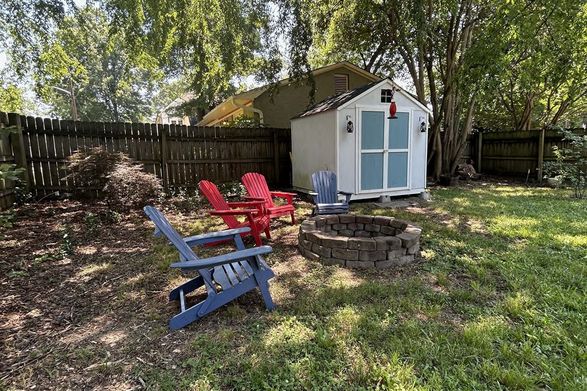 Fire pit and seating