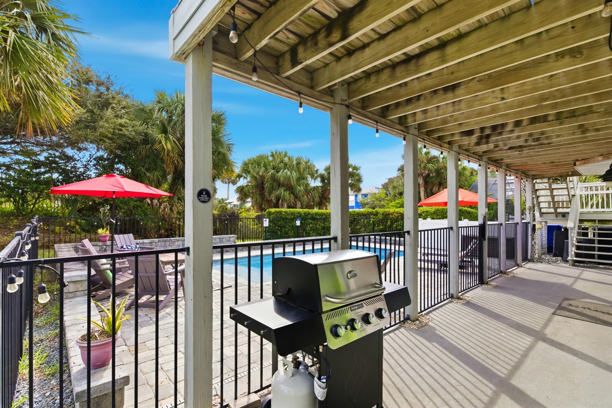 Propane supplied for gas grill