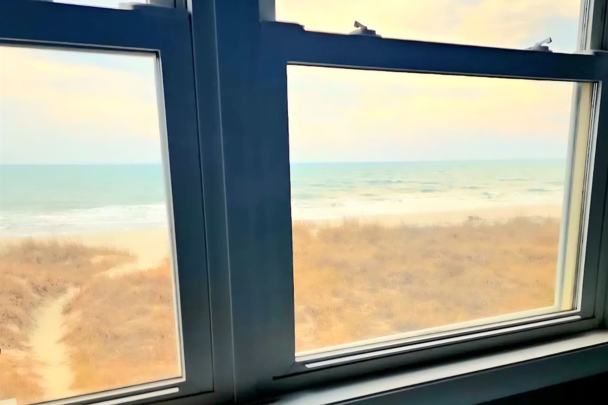 Master bedroom view. Listen to the waves roll in while you sleep!