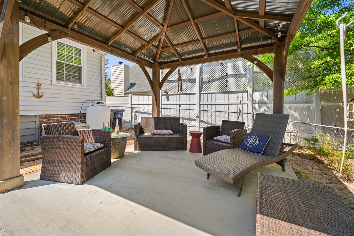 Covered Gazebo - Shady Backyard Hangout