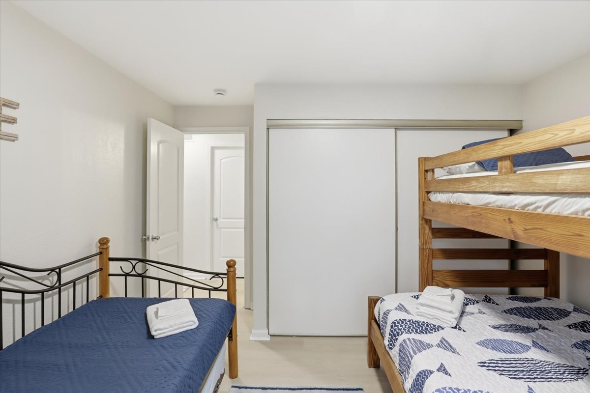 2nd Bedroom - One Double Bed and Three Twins