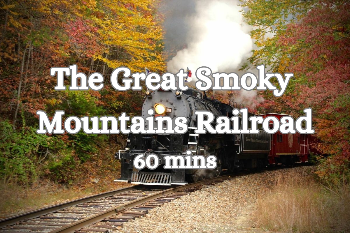 Exciting Adventure: Discover the scenic Great Smoky Mountains Railroad just 60 minutes away!