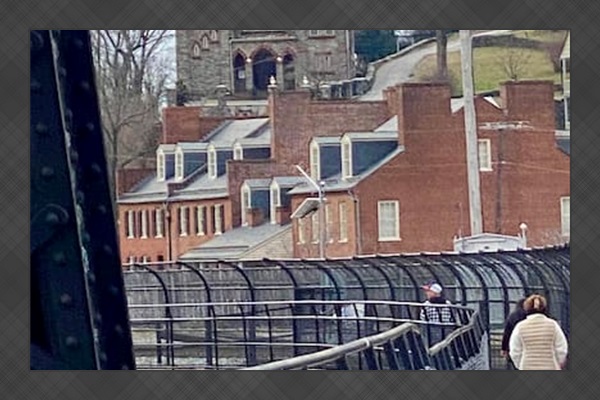 View of Harpers Ferry National Park, from the rail bridge connecting the C&O Canal National Historic Park