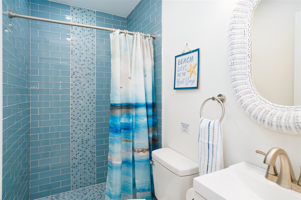 Bathroom one is fully renovated in 2025.