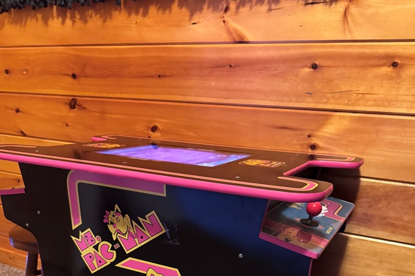 Ms. Pac-Man with several other built-in games!