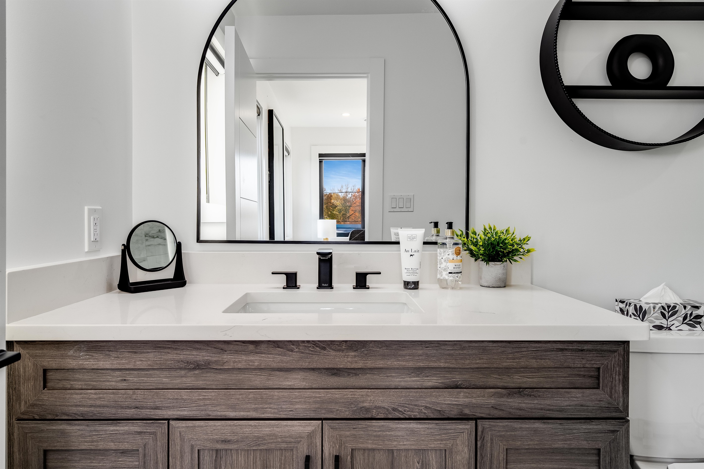 A Full Bathroom with serene, inviting space perfect for daily routines or unwinding.