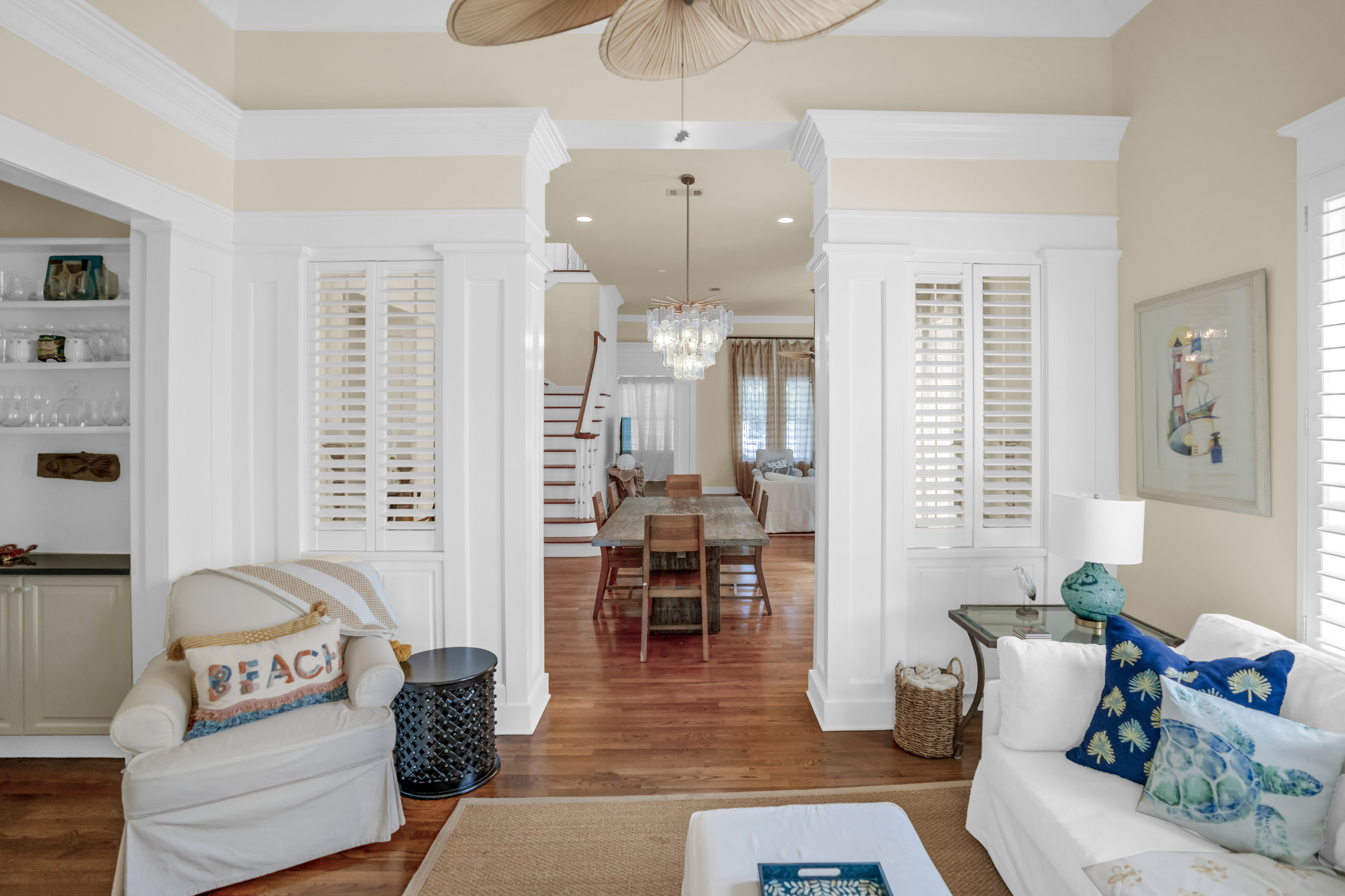 Sitting room off of the first floor queen bedroom.