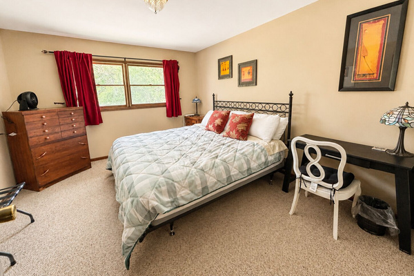 This inviting king bedroom offers plenty of space to unwind and recharge.
