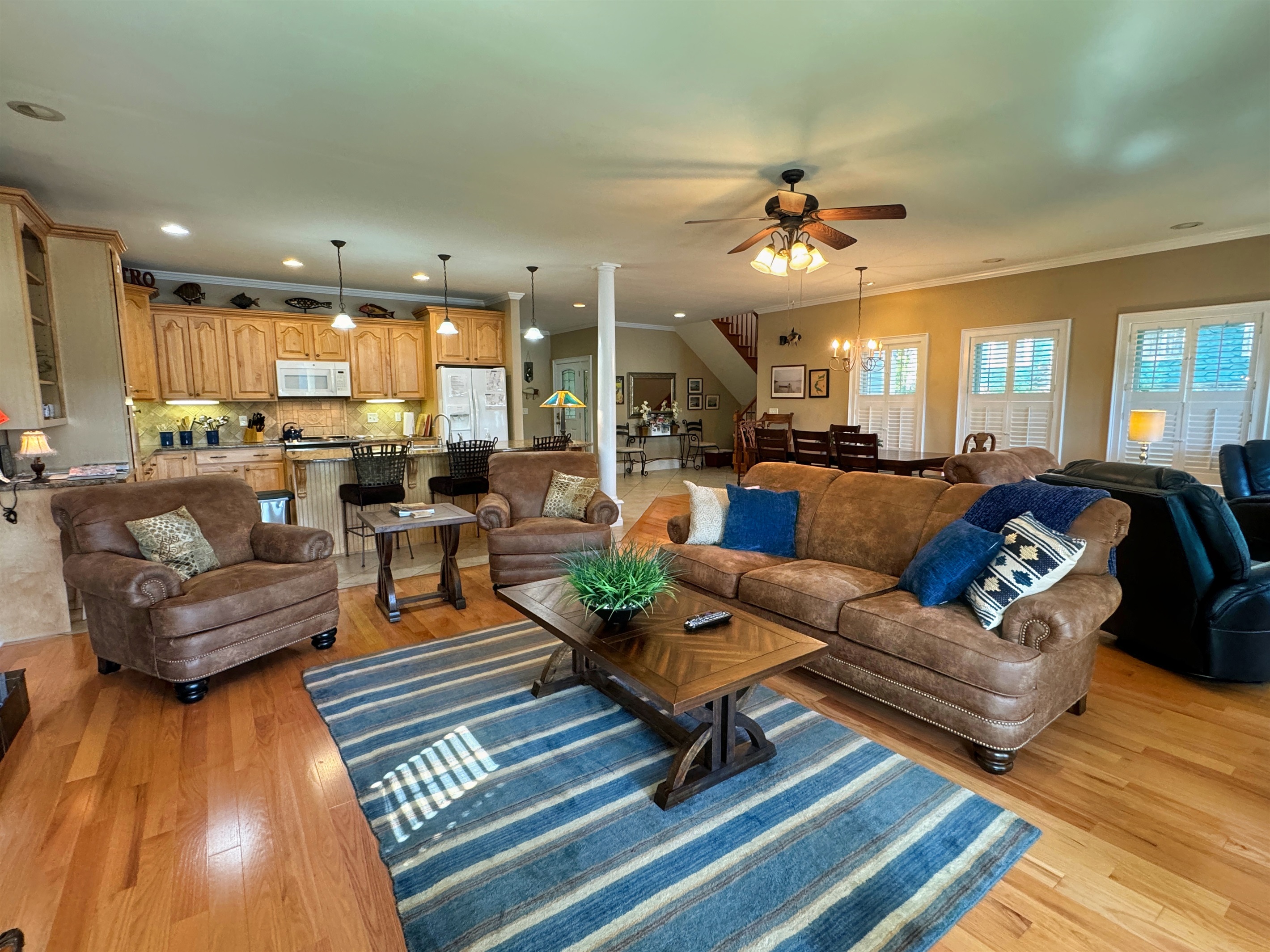Great room - dining or relaxing - all with a view.