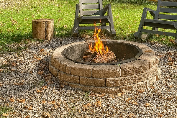 Warm up beside the campfire!