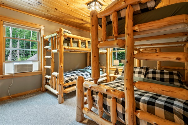 Designed for fun and rest, this bedroom has space to spread out and settle in.