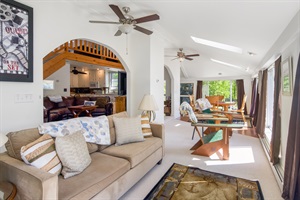 House living room , with cozy couch and armchairs