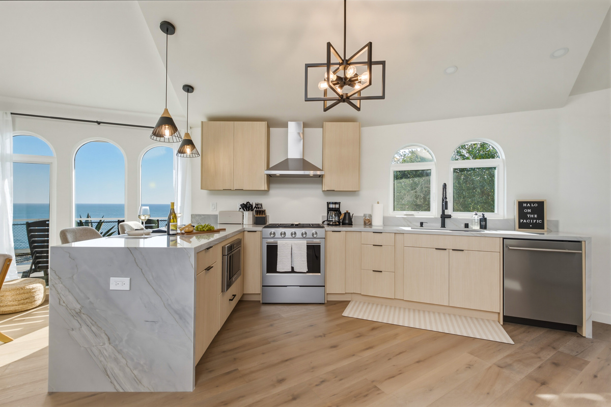 Fully equipped kitchen in main house