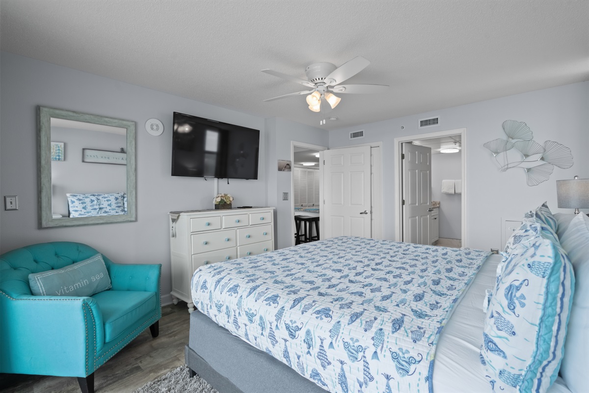 Spacious Master Suite with Storage and Ensuite Bath Access