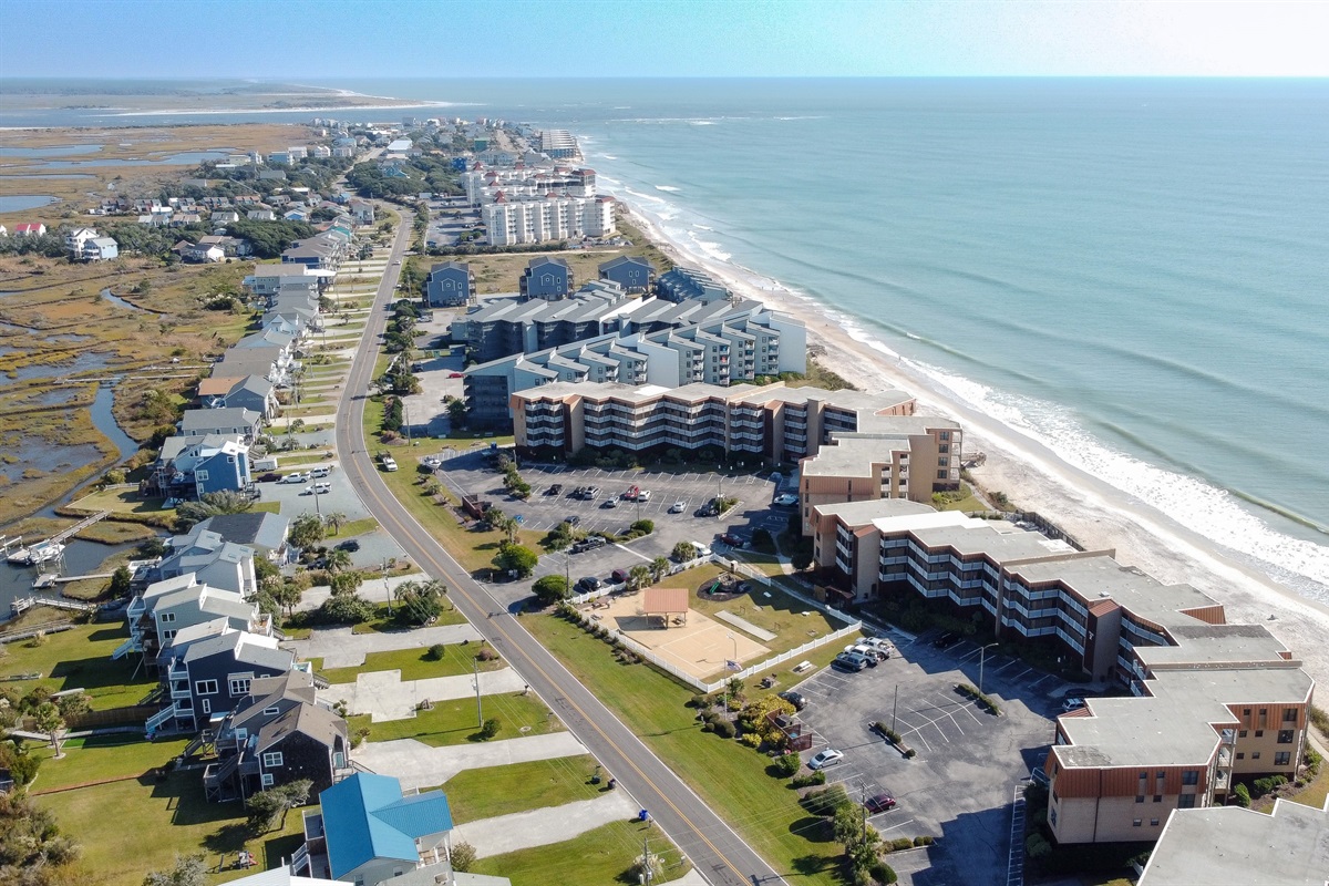 Aerial of Topsail Dunes