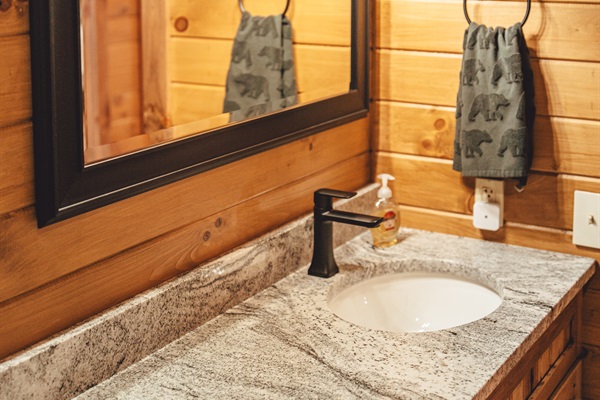 Plenty of Counter Space on these Gorgeous Granite Counters