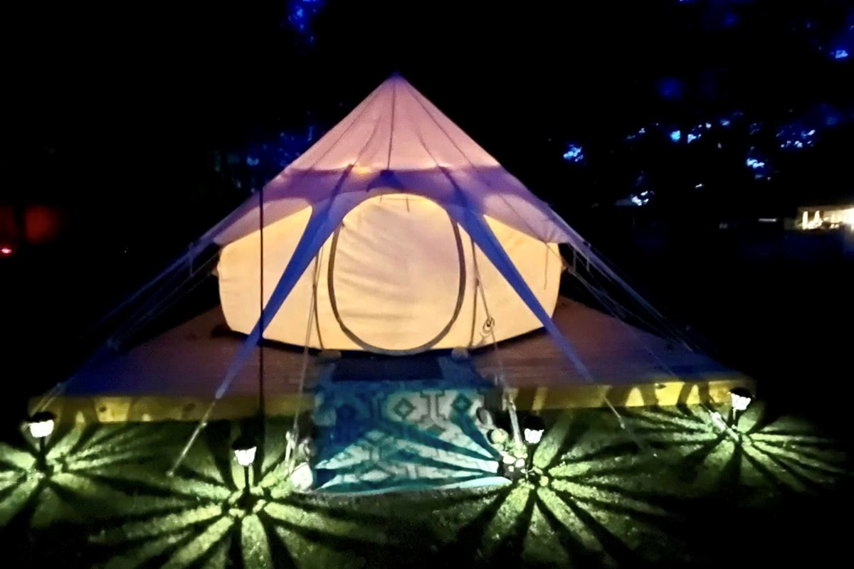 Check out our "Painted Pony" yurt that sleeps 2!
