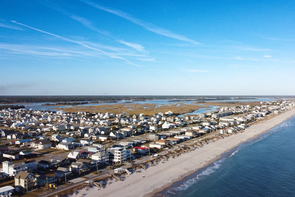 A bird's-eye view of Surf City 
