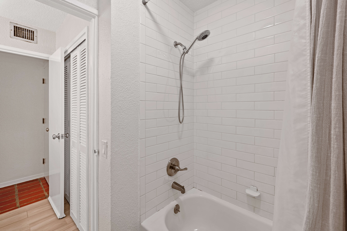 Enjoy a refreshing rinse before heading out for another day in paradise.