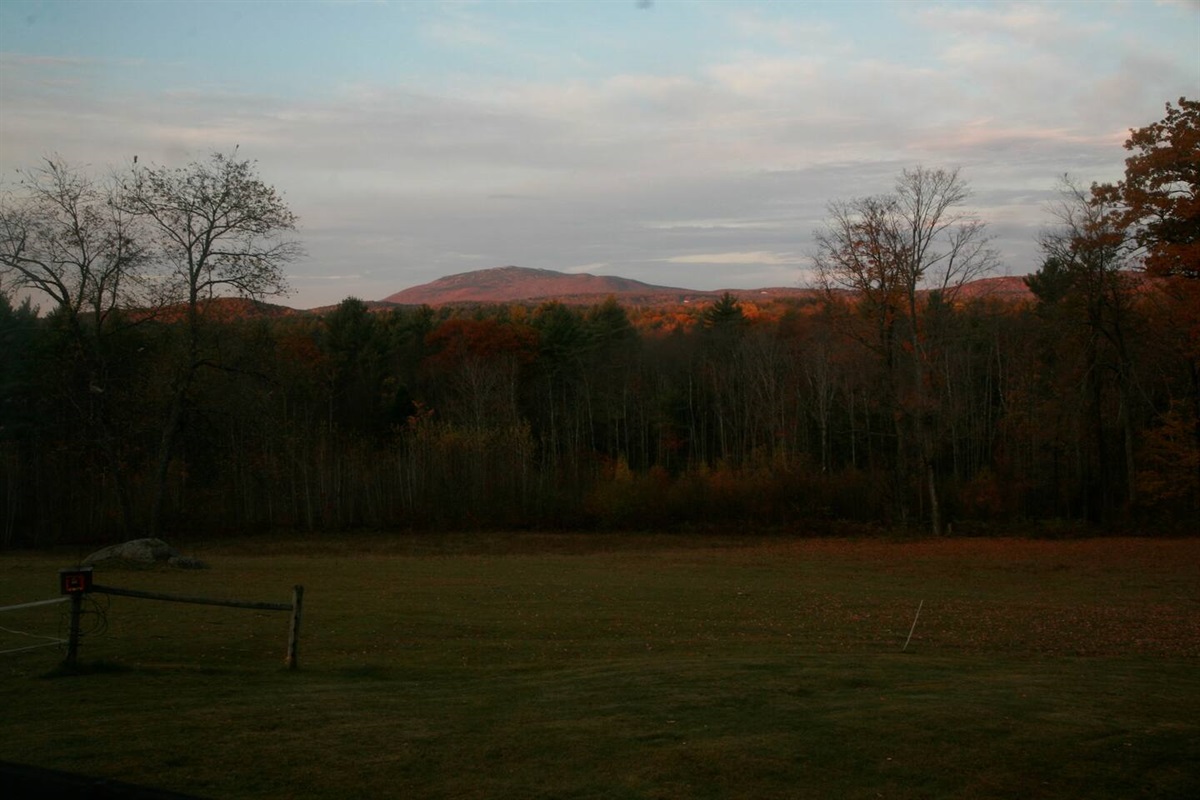 Dawn breaking on Mt. Monadnock in the Fall