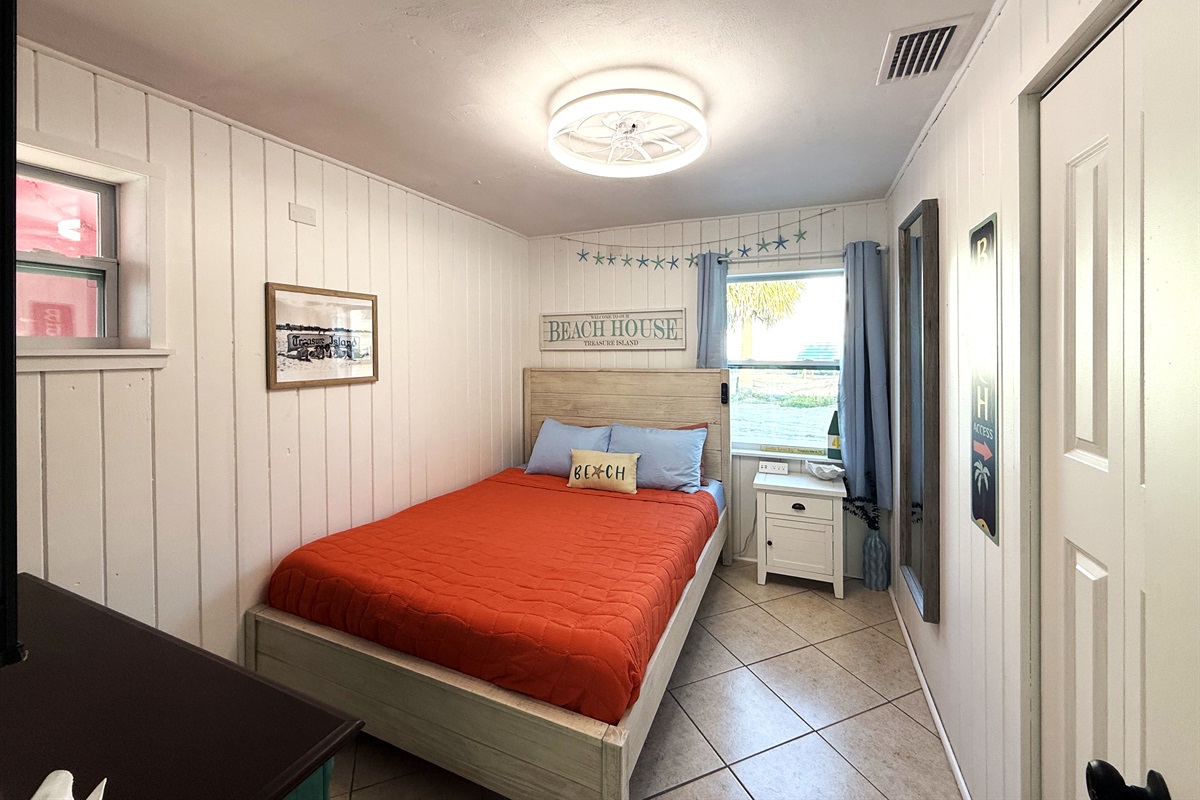 Bedroom #2 with Queen Bed & 58" TV