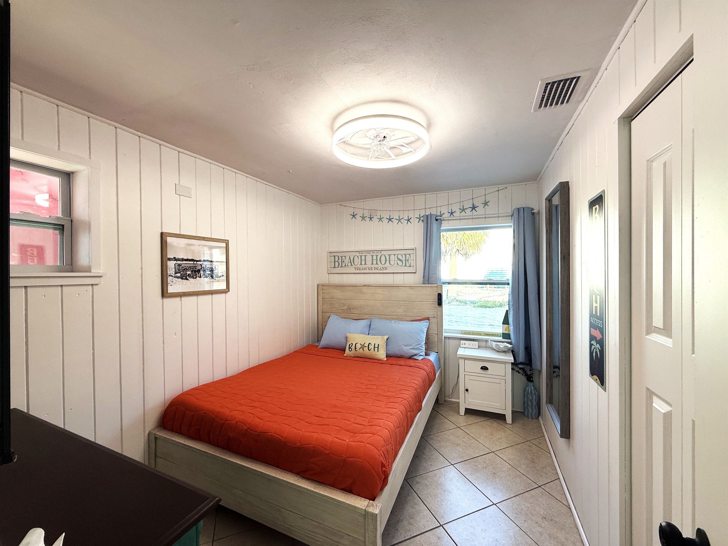 Bedroom #2 with Queen Bed & 58" TV