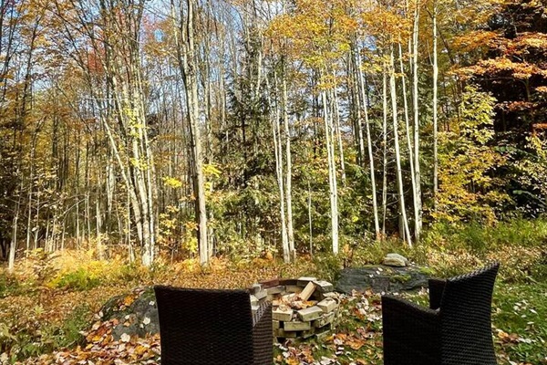 Outdoor firepit ready for s'mores and fun nights!