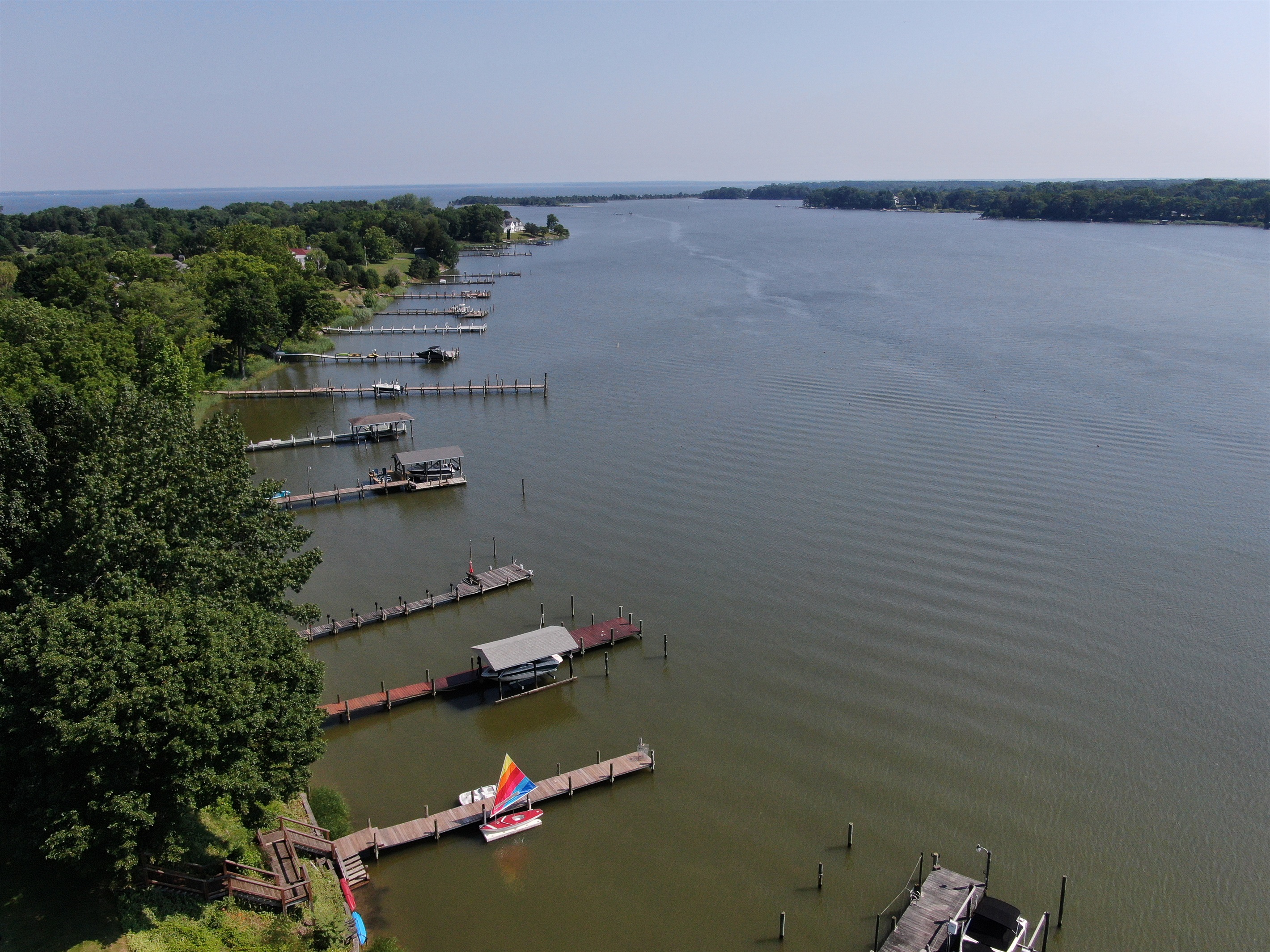 The Nomini is a fishing paradise. Off the dock or on the open water, you're sure to reel something in.